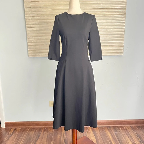 Metisu black 60s fit and flare dress size S - Picture 7 of 11